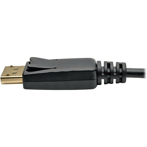 Tripp Lite P583-006-BK Mini DisplayPort to DisplayPort Adapter Cable with Latching Connectors, 6' (1.83m), 4K at 60Hz, M/M, Black