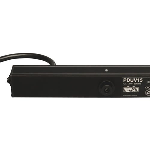 Tripp Lite PDUV15 1.4KW Single-Phase 120V Basic PDU, 14 NEMA 5-15R Outlets, NEMA 5-15P Input, 15  ft. (4.57 m)Cord, 0U Vertical