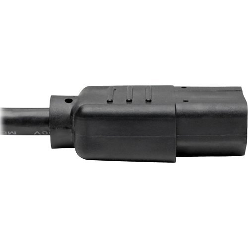 Tripp Lite P006-006-2 Y Splitter Power Cable, NEMA 5-15P to 2x C13, 10A, 125V, 18 AWG, 6' (1.83 m), Black