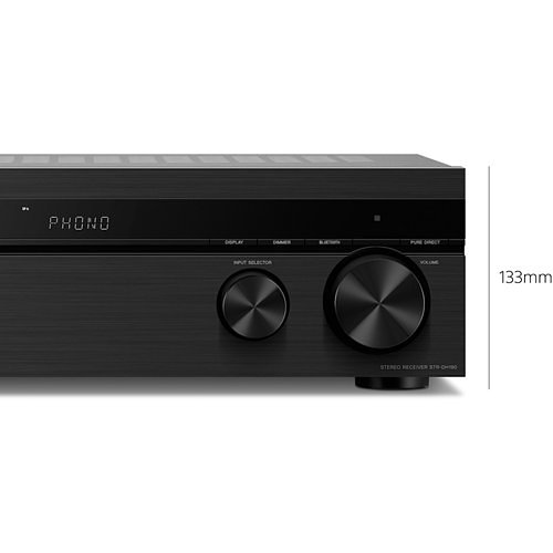 Sony STR-DH190 2-Channel Home Stereo Receiver with Phono Input and Bluetooth Connectivity