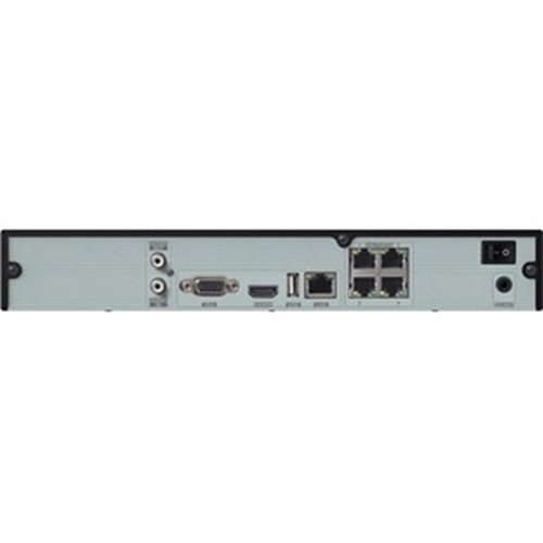 Speco N4NRL2TB 4-Channel 4K H.265 NVR with PoE and 1 SATA, 2TB