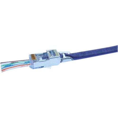 Platinum Tools 105022BG Ez-Rj45 Shielded Cat5e/6 Connector With Internal Or External Ground