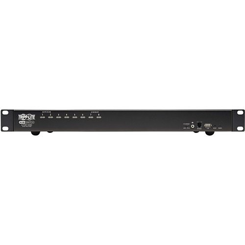 Tripp Lite B024-HU08 8-Port HDMI/USB KVM Switch with Audio/Video and USB Peripheral Sharing, 1U Rack-Mount