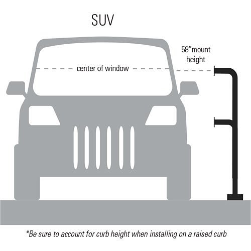 Pedestal Pro 58" Dual Head, Gooseneck Pedestal, Double Channel, 58" and 42" Neck Heights, 12" Neck Reach, Black Powder Coated