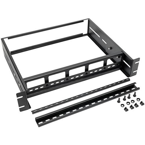 Tripp Lite SRDINRAIL2U SmartRack Adjustable Rack-Mount DIN Rail Kit with Top Hat, Mini Top Hat and G-Style Rails