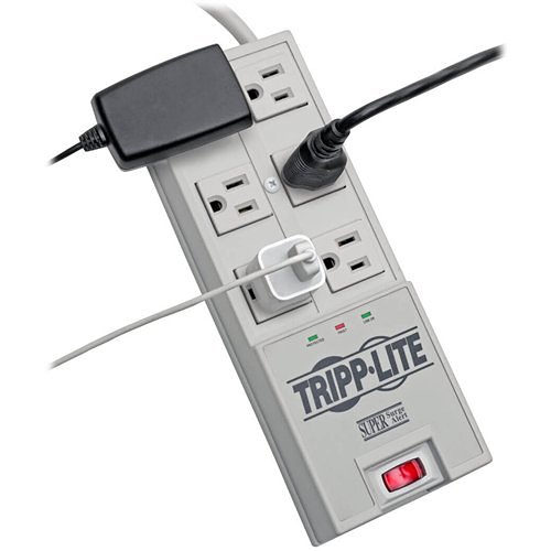 Tripp Lite TR-6 Protect It! 6-Outlet Super Surge Alert Protector, 6  ft. (1.83 m)Cord, 2420 Jouless