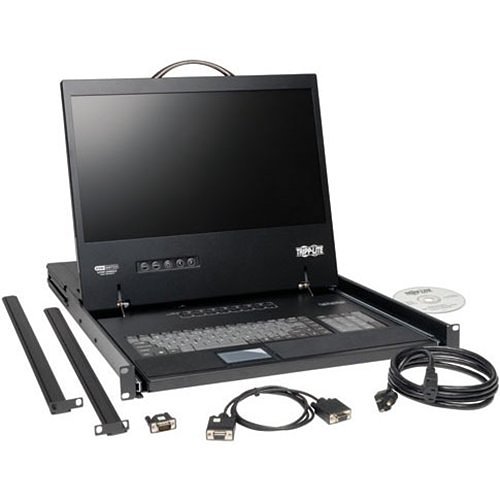 Tripp Lite B040-008-19 NetController 8-Port 1U Rack-Mount Console KVM Switch with  19 in. LCD