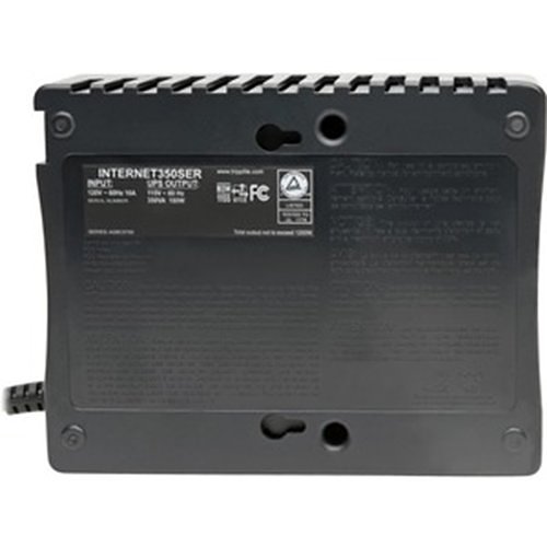 Tripp Lite INTERNET350SER 350VA 210W Standby UPS - 6 NEMA 5-15R Outlets, 120V, 50/60 Hz, DB9, 5-15P Plug, Desktop, Wall Mount