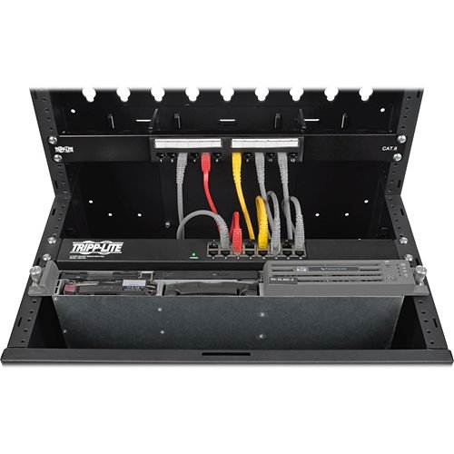 Tripp Lite SRWF12U38 SmartRack 12U Low-Profile Vertical-Mount Wall-Mount Small Server Rack Enclosure