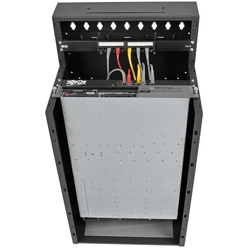 Tripp Lite SRWF16U38 SmartRack Low-Profile Vertical-Mount Wall Mount Half-Height Server Rack Enclosure, 35" (89cm), 400lb (181.4kg), 16U