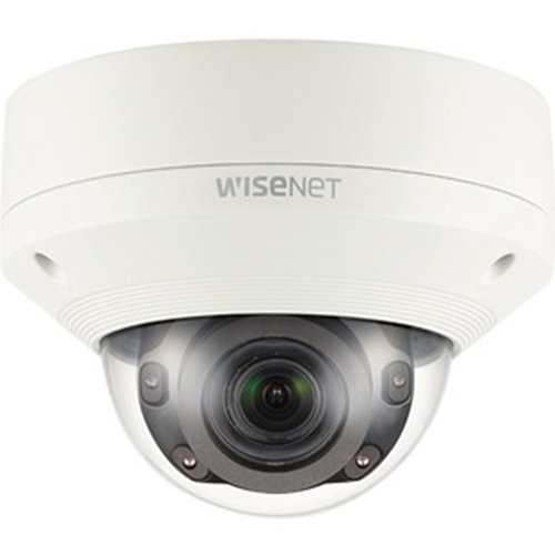 Hanwha XNV-8080R Wisenet X-Series 5MP IR Outdoor Vandal Dome Camera, 3.9-9.4mm Varifocal Lens