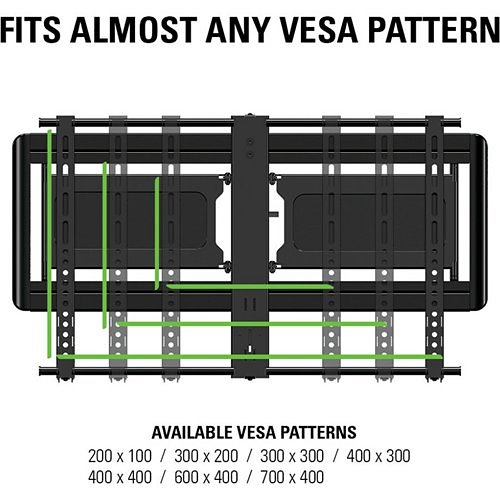 Sanus VLF613 Slim Full Motion TV Wall Mount for 40-80" TVs