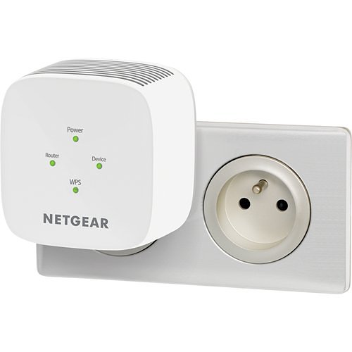 Netgear EX3110-100NAS AC750 Dual-band Wi-Fi Range Extender, 750Mbps, Wall-plug, External Antenna