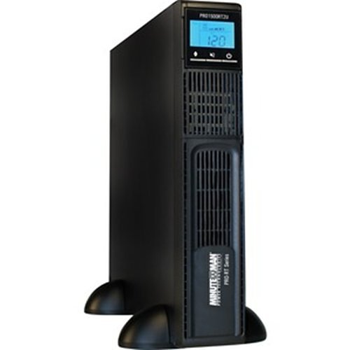 Minuteman PRO1500RT2U PRO-RT 120V 1500VA 1050W Line-Interactive UPS, AVR, 2U Rack/Tower, LCD, 8 Outlets