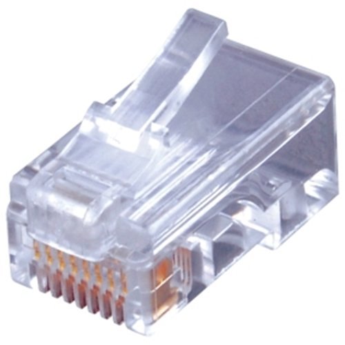 Vanco MTP8RSUL-100 8�8 RJ45 Round/Solid Cat5e Plug, 100-Pack