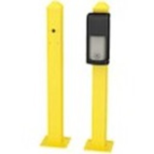 Optex OVS-MPYCURB 21" Mini Post for Curb Mounting OVS Series, Yellow