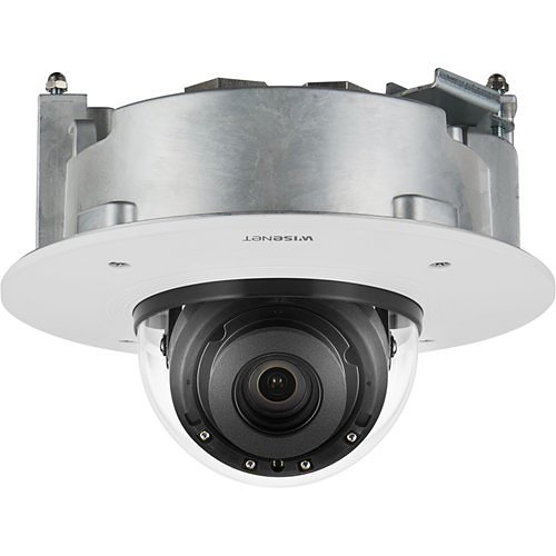 Hanwha XND-8082RF Wisenet X-Series 5MP IR Flush-Mount Indoor Dome Camera, 3.6-9.4mm Varifocal Lens