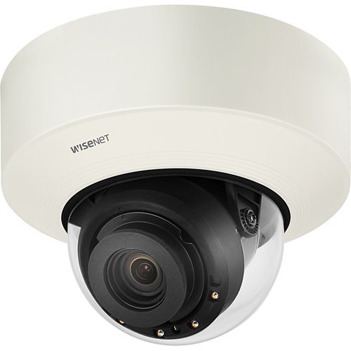 Hanwha Pnd-A9081RV Wisenet P-Series 8MP AI IR Vandal Dome Camera,  4.5-10mm Varifocal Lens