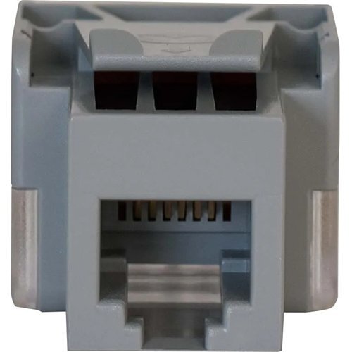 ICC IC1076V0GY Voice RJ11 Keystone Jack for EZ Style, Gray