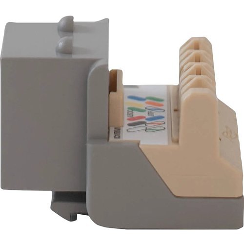 ICC IC1076V0GY Voice RJ11 Keystone Jack for EZ Style, Gray