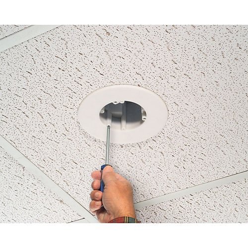 Arlington FL430S Steel Cam-Light Box for Suspended Ceilings, White