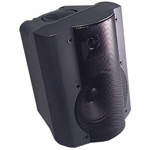 OWI P8378PB 3-Way Indoor/Outdoor Wall Mountable, Ceiling Mountable Speaker, 40W Rms, Black