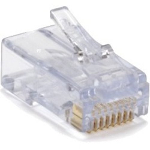 Platinum Tools 202016J EZ-RJ45 CAT6 Combo Connectors & Strain Reliefs, 100-Pack, Includes 50 Connectors & 50 Strain Reliefs