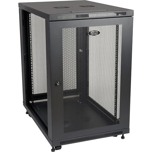 Tripp Lite SR18UB SmartRack Mid-Depth Half-Height Rack Enclosure, 33" (84cm), 1000lb (453.6kg), 18U