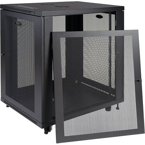 Tripp Lite SR18UB SmartRack Mid-Depth Half-Height Rack Enclosure, 33" (84cm), 1000lb (453.6kg), 18U