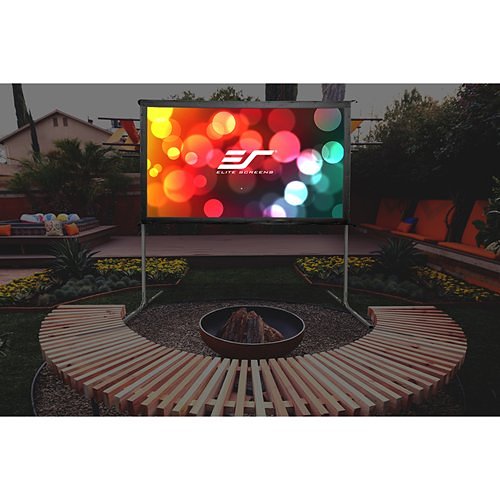 Elite Screens Yard Master 2 Series CineWhite 100" 16:9 4K Ultra HD Portable Outdoor Projector Screen