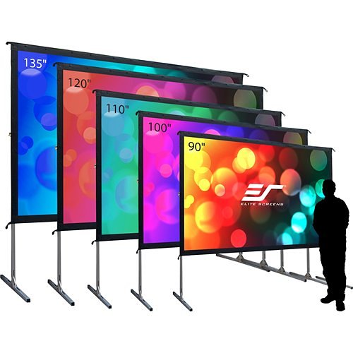 Elite Screens OMS135H2 Yard Master 2 Series CineWhite 135" 16:9 4K Ultra HD Portable Outdoor Projector Screen