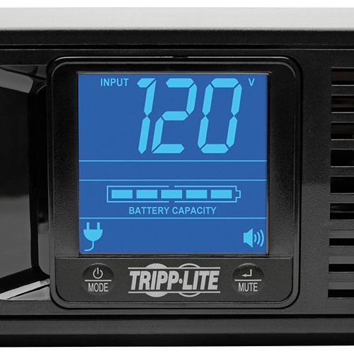 Tripp Lite SMART1500LCD SmartPro LCD 120V 1500VA 900W Line-Interactive UPS, AVR, 2U Rack/tower, LCD, USB, DB9 Serial, 8 Outlets