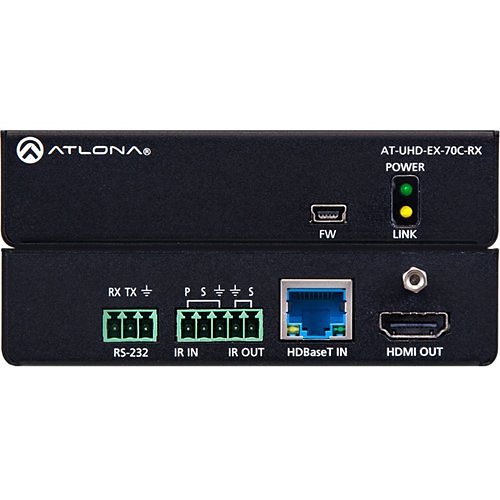 Atlona 4K/UHD HDMI Over HDBaseT Receiver with Control and PoE