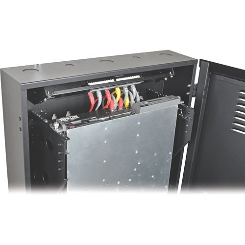 Tripp Lite SRWF4U SmartRack 4U Low-Profile Vertical-Mount Switch-Depth Wall-Mount Rack Enclosure Cabinet