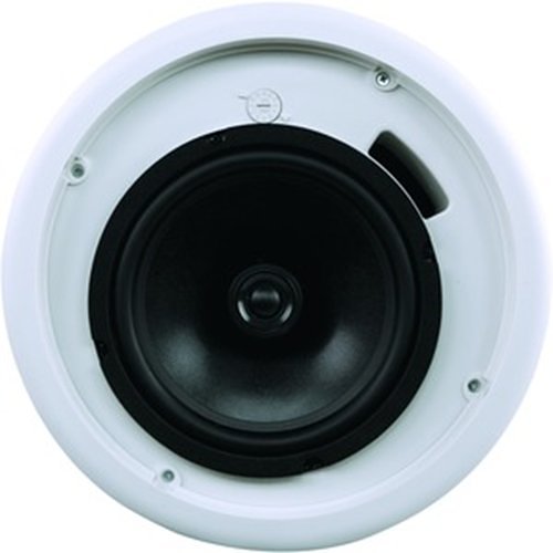 QSC AC-C8T AcousticCoverage Series 8" 2-Way 80W Ceiling Loudspeaker, Pair, White