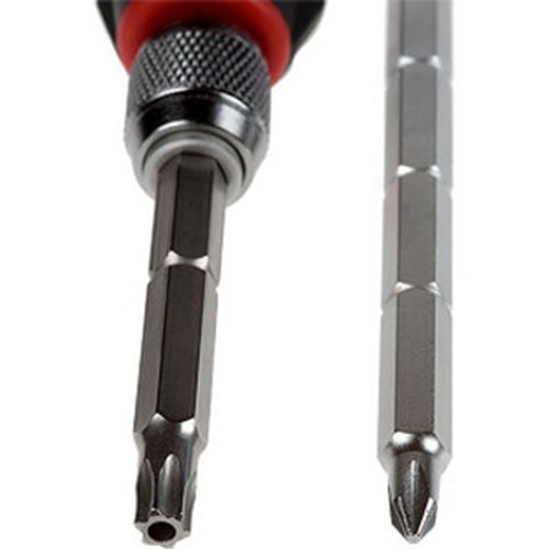 AXIS 4-in-1 Security Screwdriver Kit with Two Double-Sided Insert Bits and Standard Philips Head