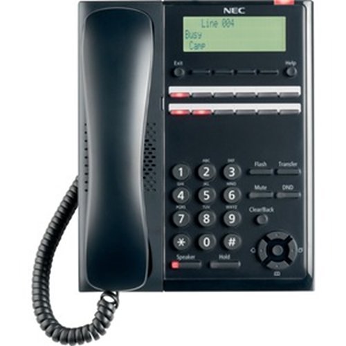 NEC SL2100 12-Button Digital Phone, BE117451, Black