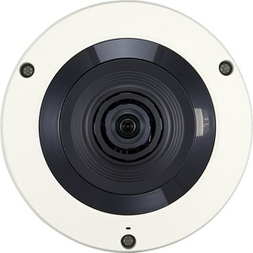 Hanwha XNF-8010R WiseNet X-Series 6MP IR Indoor Fisheye Camera, 1.6mm Fixed Lens