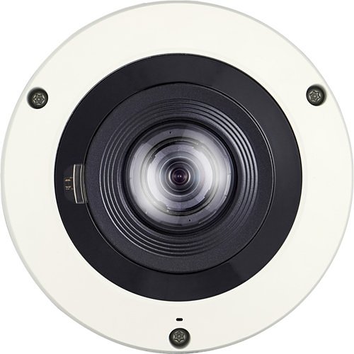 Hanwha XNF-8010RV Wisenet X-Series 6MP IR Outdoor Fisheye Camera, 1.6mm Fixed Lens