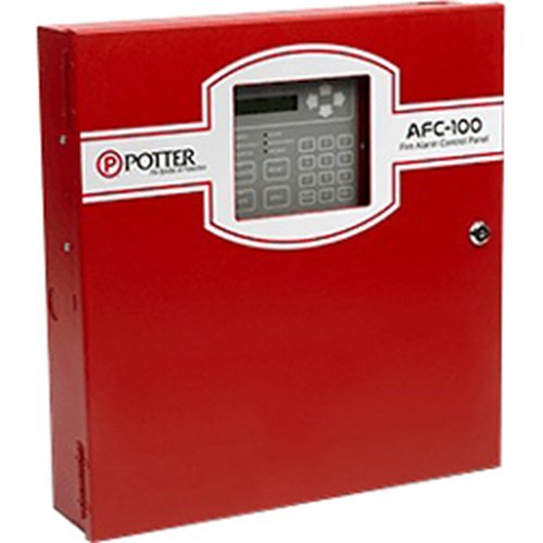 Potter AFC-100 Analog/Addressable Releasing Fire Alarm Control Panel, 100 Addresses