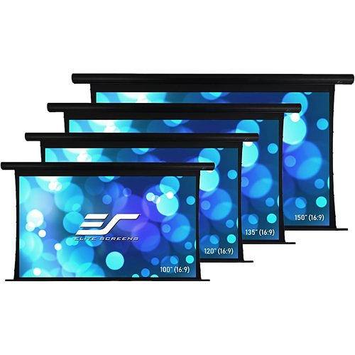 Elite Screens OMS120HT-ELECTRODUAL Yard Master Tension Series WraithVeil Dual 120" 16:9 Electric Motorized Outdoor Front/Rear Projection Movie Screen