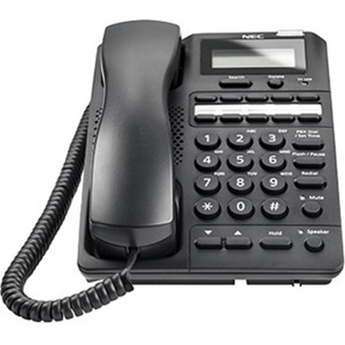 NEC AT-55 (BK) TEL Advanced Analog Single-Line Telephone, BE117784, Black