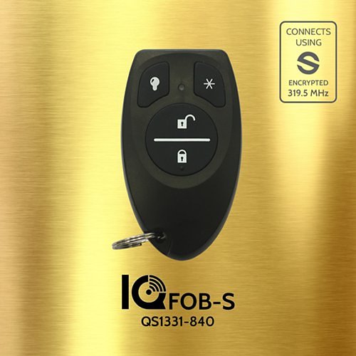 Qolsys QS1331-840 IQ Fob-S, Wireless S-Line Encrypted Remote Alarm Keyfob