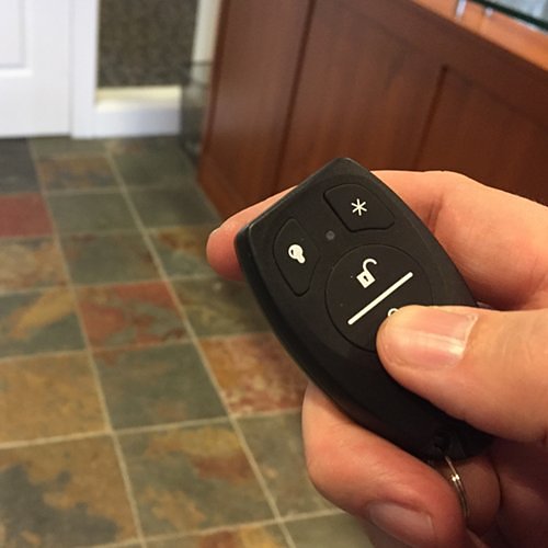 Qolsys QS1331-840 IQ Fob-S, Wireless S-Line Encrypted Remote Alarm Keyfob