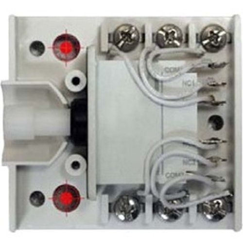 USP HUB2SDB Push On/Push Off Latching Hold Up Button, DPDT with 6-Screw Terminals