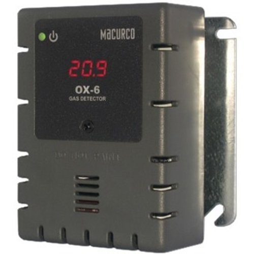 Macurco OX-6 Oxygen O2 (Low Voltage) Fixed Gas Detector Controller Transducer