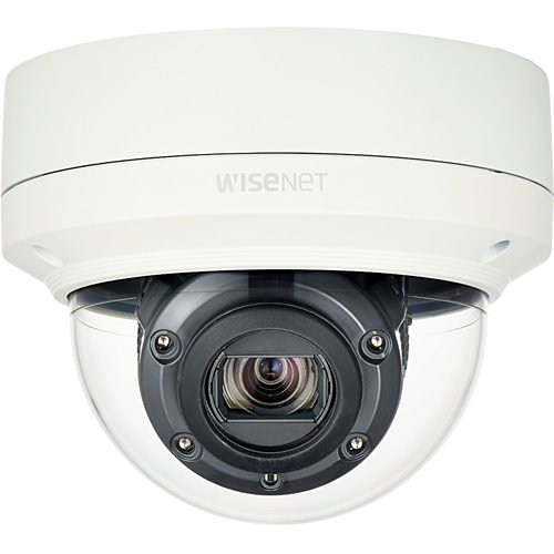 Hanwha XNV-6120R Wisenet X-Series 2MP Low-Speed LPR IR Outdoor Vandal Dome Camera, 5.2-62.4mm Varifocal Lens