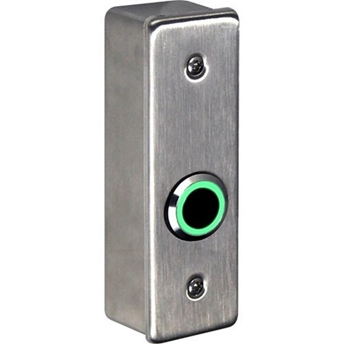 STI NT-SS002-EN NoTouch Stainless Steel Open Legend IR Switch, Slim/Mullion Mount, Back Box