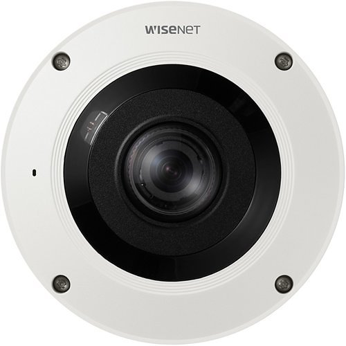 Hanwha XNF-9010RV Wisenet X-Series 12MP 360� IR Outdoor Fisheye Camera, 1.08mm Fixed Lens