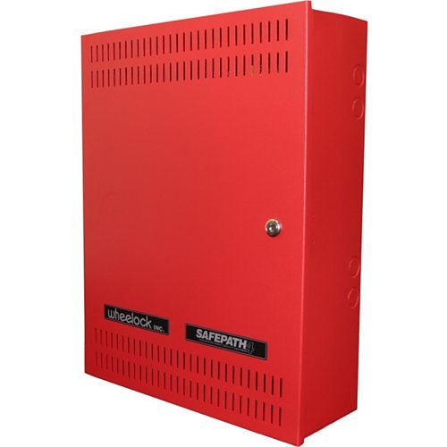 Eaton Wheelock SPB-80/4 SAFEPATH Accessory, Supervised Power Booster, Steel Enclosure, 80W, 4A of Supervised Strobe Power, Red